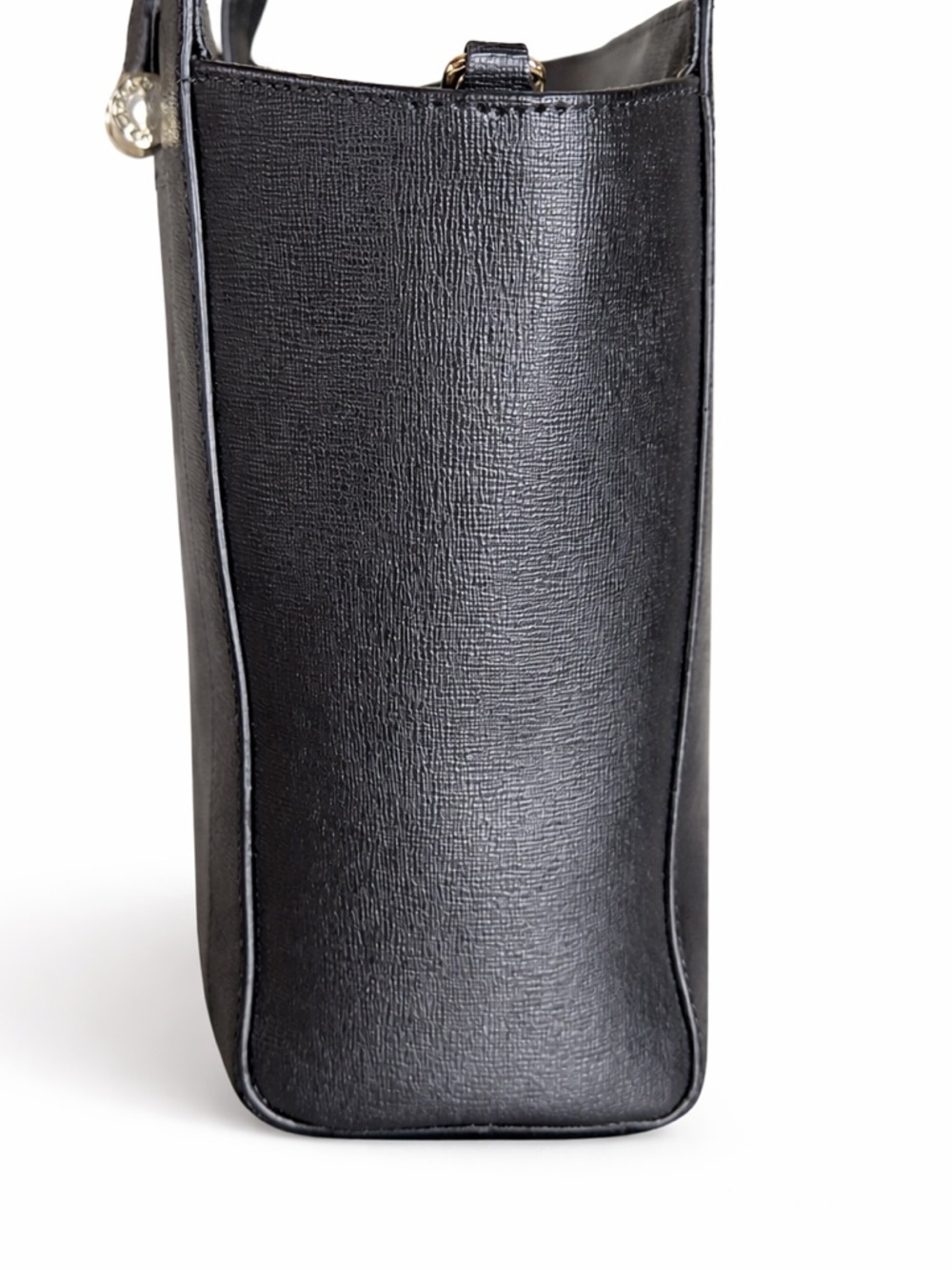 Furla Ginevra Leather Satchel in Onyx with Gold Hardware - Picture 6 of 11